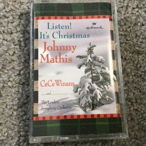 Hallmark Collector 1999 Listen! It's Christmas Cassette Tape Johnny Mathis CeCe